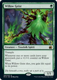 Willow Geist - Promo Pack: Innistrad: Midnight Hunt (PPMID) #207p - Rare Magic: The Gathering Trading Card