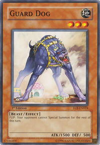 Guard Dog - Enemy of Justice (EOJ) #EOJ-EN024 - Common / Short Print YuGiOh Trading Card