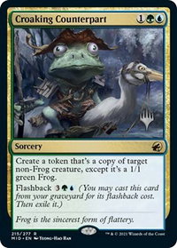 Croaking Counterpart - Promo Pack: Innistrad: Midnight Hunt (PPMID) #215p - Rare Magic: The Gathering Trading Card