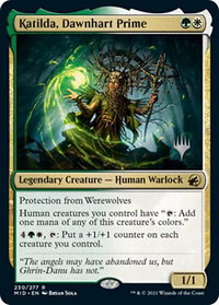 Katilda, Dawnhart Prime - Promo Pack: Innistrad: Midnight Hunt (PPMID) #230p - Rare Magic: The Gathering Trading Card