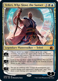 Teferi, Who Slows the Sunset - Promo Pack: Innistrad: Midnight Hunt (PPMID) #245p - Mythic Rare Magic: The Gathering Trading Card