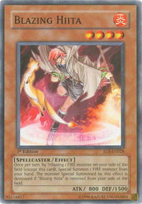 Blazing Hiita - Enemy of Justice (EOJ) #EOJ-EN028 - Common / Short Print YuGiOh Trading Card