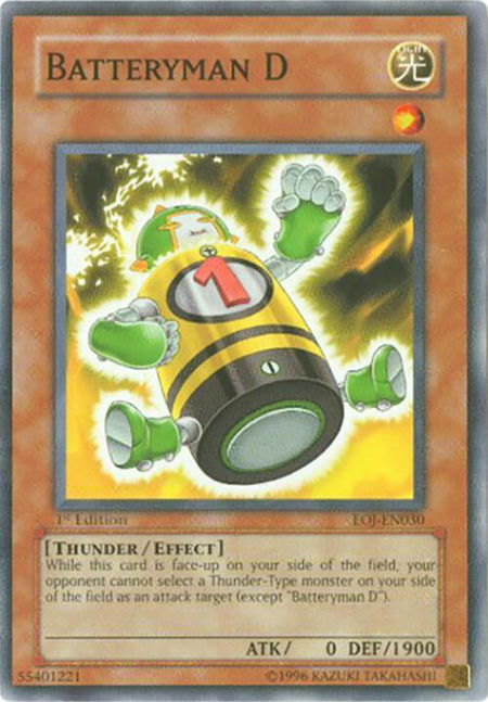 Batteryman D - Enemy of Justice YuGiOh trading card