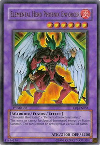 Elemental Hero Phoenix Enforcer - Enemy of Justice (EOJ) #EOJ-EN032 - Ultra Rare YuGiOh Trading Card