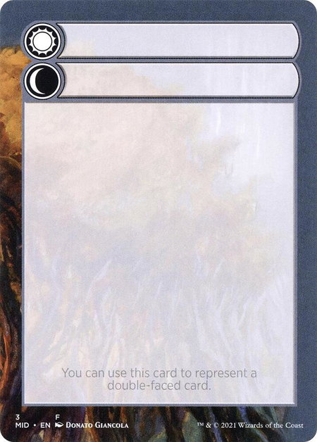 Helper Card - 3/9 trading card from Innistrad: Midnight Hunt Helper Card - 3/9 - Innistrad: Midnight Hunt Magic: The Gathering trading card