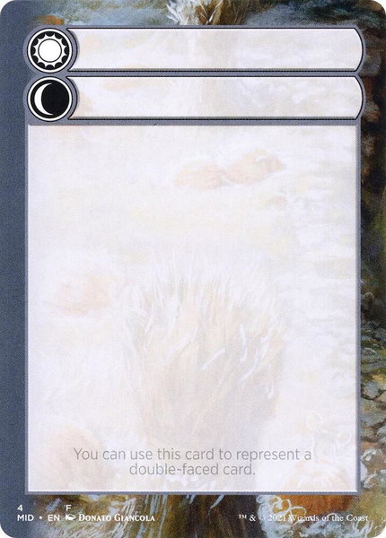 Helper Card - 4/9 trading card from Innistrad: Midnight Hunt Helper Card - 4/9 - Innistrad: Midnight Hunt Magic: The Gathering trading card