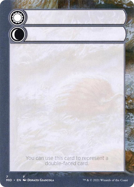 Helper Card - 7/9 trading card from Innistrad: Midnight Hunt Helper Card - 7/9 - Innistrad: Midnight Hunt Magic: The Gathering trading card