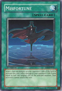Misfortune - Enemy of Justice (EOJ) #EOJ-EN037 - Common / Short Print YuGiOh Trading Card