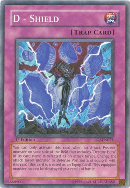 D - Shield - Enemy of Justice YuGiOh trading card