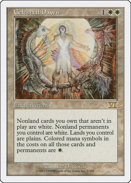 Celestial Dawn trading card from Classic Sixth Edition Celestial Dawn - Classic Sixth Edition Magic: The Gathering trading card