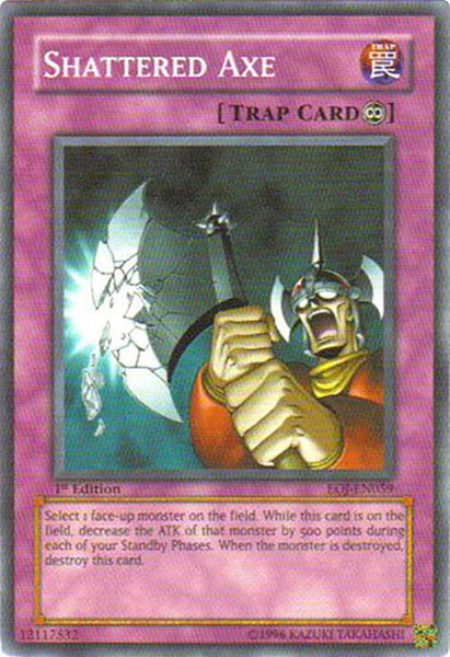 Shattered Axe - Enemy of Justice YuGiOh trading card