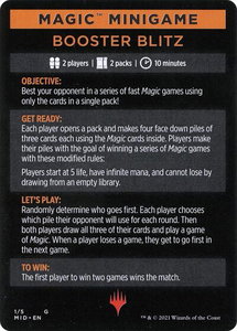 Magic Minigame: Booster Blitz - Innistrad: Midnight Hunt (MID) #1 - Special Magic: The Gathering Trading Card