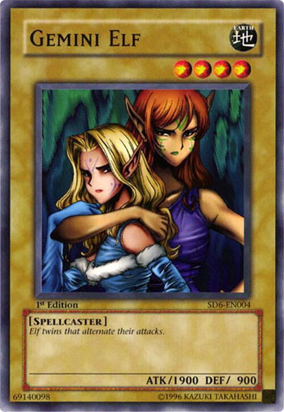 Gemini Elf trading card from Structure Deck: Spellcaster's Judgment Gemini Elf - Structure Deck: Spellcaster's Judgment YuGiOh trading card