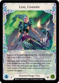 Lexi, Livewire // Rosetta Thorn - Tales of Aria (ELE) #ELE031 // ELE222 - Token Flesh and Blood Trading Card