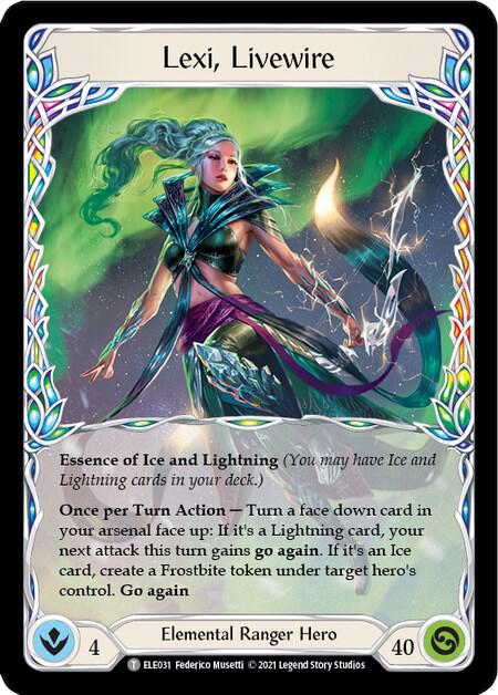 Lexi, Livewire // Rosetta Thorn - Tales of Aria Flesh and Blood trading card