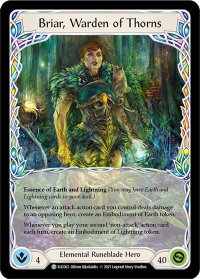 Briar, Warden of Thorns // Titan's Fist - Tales of Aria (ELE) #ELE062 // ELE202 - Token Flesh and Blood Trading Card
