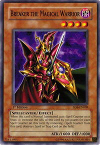 Breaker the Magical Warrior - Structure Deck: Spellcaster's Judgment (SD6) #SD6-EN009 - Common / Short Print YuGiOh Trading Card