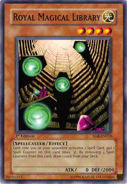 Royal Magical Library trading card from Structure Deck: Spellcaster's Judgment Royal Magical Library - Structure Deck: Spellcaster's Judgment YuGiOh trading card