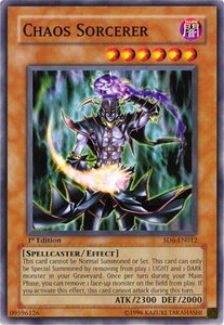 Chaos Sorcerer - Structure Deck: Spellcaster's Judgment (SD6) #SD6-EN012 - Common / Short Print YuGiOh Trading Card