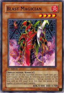 Blast Magician - Structure Deck: Spellcaster's Judgment (SD6) #SD6-EN014 - Common / Short Print YuGiOh Trading Card