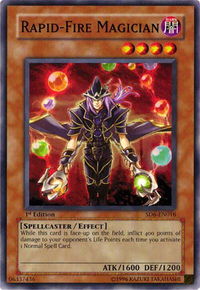 Rapid-Fire Magician - Structure Deck: Spellcaster's Judgment (SD6) #SD6-EN016 - Common / Short Print YuGiOh Trading Card