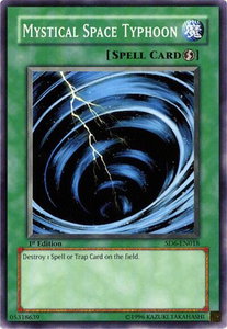 Mystical Space Typhoon - Structure Deck: Spellcaster's Judgment (SD6) #SD6-EN018 - Common / Short Print YuGiOh Trading Card