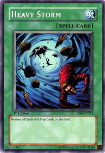Heavy Storm - Structure Deck: Spellcaster's Judgment (SD6) #SD6-EN023 - Common / Short Print YuGiOh Trading Card