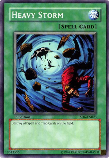 Heavy Storm trading card from Structure Deck: Spellcaster's Judgment Heavy Storm - Structure Deck: Spellcaster's Judgment YuGiOh trading card