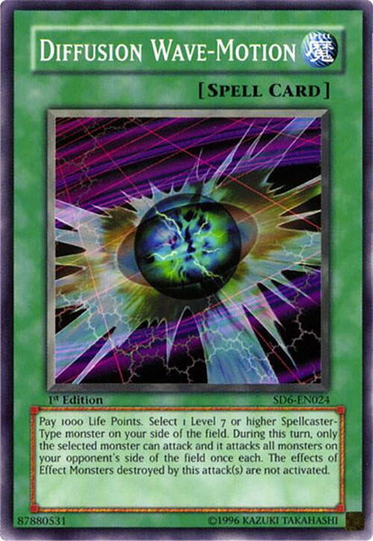 Diffusion Wave-Motion - Structure Deck: Spellcaster's Judgment YuGiOh trading card