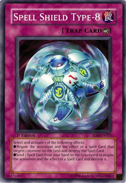Spell Shield Type-8 trading card from Structure Deck: Spellcaster's Judgment Spell Shield Type-8 - Structure Deck: Spellcaster's Judgment YuGiOh trading card