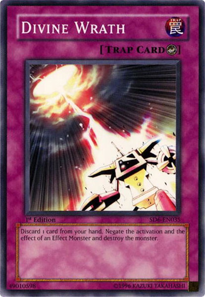 Divine Wrath trading card from Structure Deck: Spellcaster's Judgment Divine Wrath - Structure Deck: Spellcaster's Judgment YuGiOh trading card