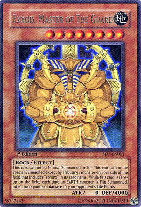 Exxod, Master of the Guard - Structure Deck: Invincible Fortress YuGiOh trading card