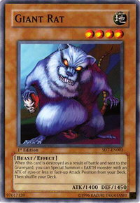 Giant Rat - Structure Deck: Invincible Fortress  #SD7-EN003 - Common / Short Print YuGiOh Trading Card