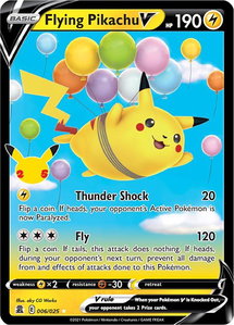 Flying Pikachu V - Celebrations (CLB) #006/025 - Ultra Rare Pokémon Trading Card