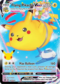 Flying Pikachu VMAX - Celebrations (CLB) #007/025 - Ultra Rare Pokémon Trading Card