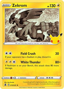 Zekrom - Celebrations (CLB) #010/025 - Holo Rare Pokémon Trading Card