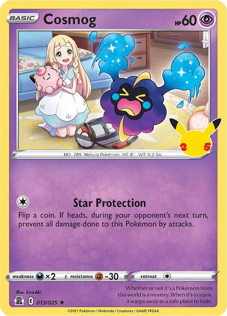 Cosmog - Celebrations Pokémon trading card