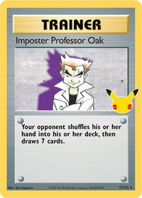 Imposter Professor Oak - Celebrations: Classic Collection (CCC) #73/102 - Classic Collection Pokémon Trading Card