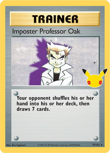Imposter Professor Oak - Celebrations: Classic Collection Pokémon trading card