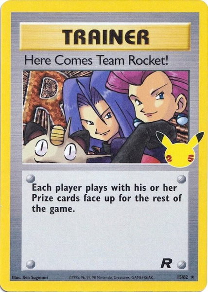Here Comes Team Rocket! trading card from Celebrations: Classic Collection Here Comes Team Rocket! - Celebrations: Classic Collection Pokémon trading card