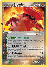 Team Magma's Groudon - Celebrations: Classic Collection (CCC) #9/95 - Classic Collection Pokémon Trading Card