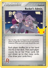 Rocket's Admin. - Celebrations: Classic Collection (CCC) #86/109 - Classic Collection Pokémon Trading Card