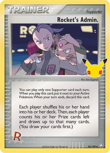 Rocket's Admin. - Celebrations: Classic Collection Pokémon trading card