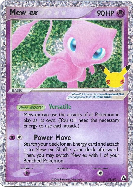 Mew ex - Celebrations: Classic Collection Pokémon trading card