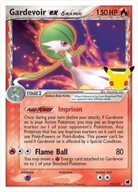 Gardevoir ex (Delta Species) - Celebrations: Classic Collection (CCC) #93/101 - Classic Collection Pokémon Trading Card