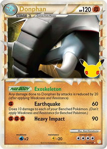 Donphan (Prime) - Celebrations: Classic Collection (CCC) #107/123 - Classic Collection Pokémon Trading Card