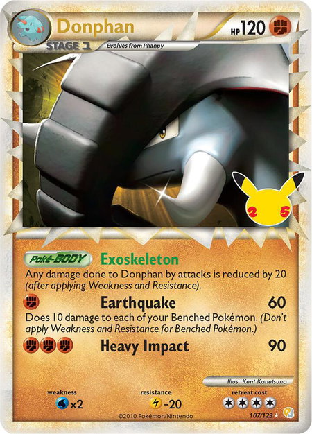 Donphan (Prime) - Celebrations: Classic Collection Pokémon trading card