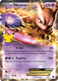 Mewtwo EX - Celebrations: Classic Collection (CCC) #54/99 - Classic Collection Pokémon Trading Card