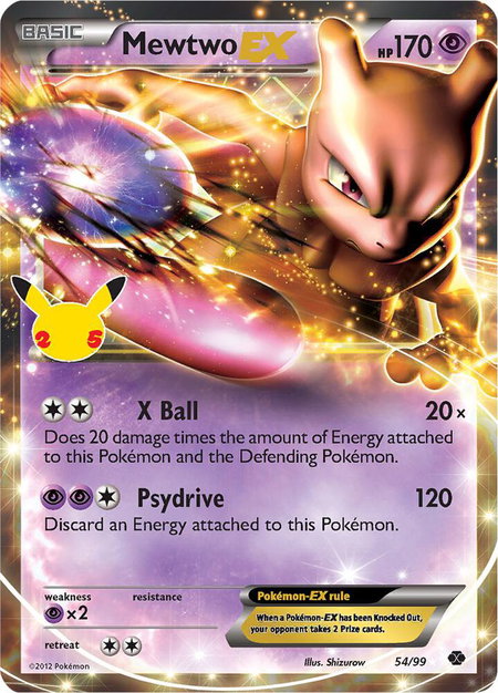 Mewtwo EX - Celebrations: Classic Collection Pokémon trading card