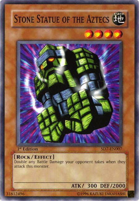 Stone Statue of the Aztecs - Structure Deck: Invincible Fortress YuGiOh trading card